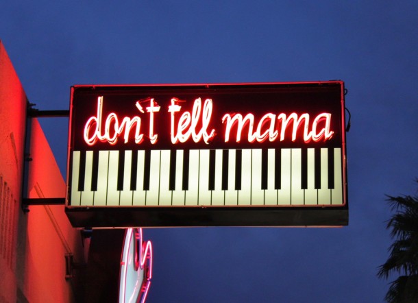 Don't Tell Mama  neon sign