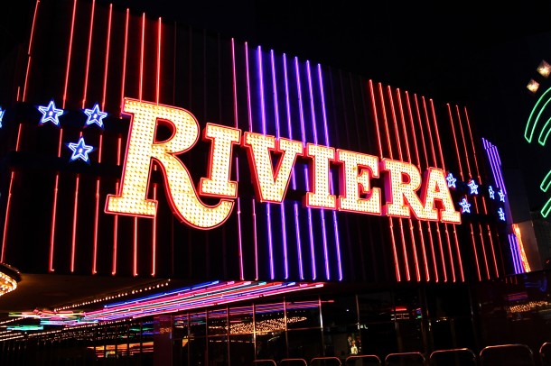 The Riviera sign