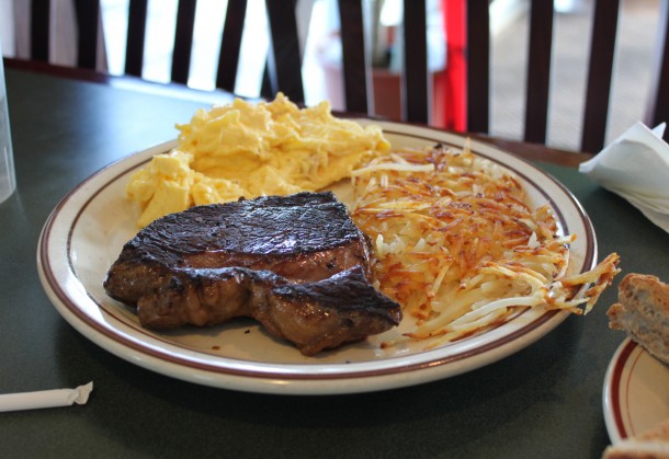 Steak & Eggs - a great value at Norm's