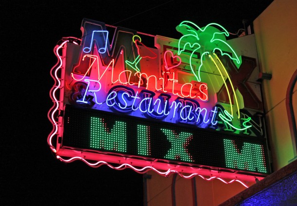 Mex-cuban sign in Downtown Las Vegas