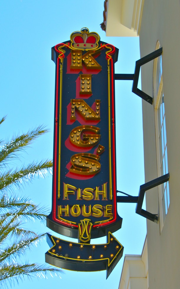 King's Fish House neon sign