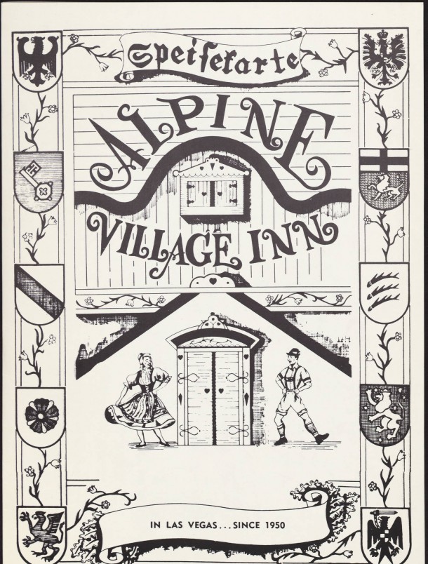 Alpine Village Inn Menu
