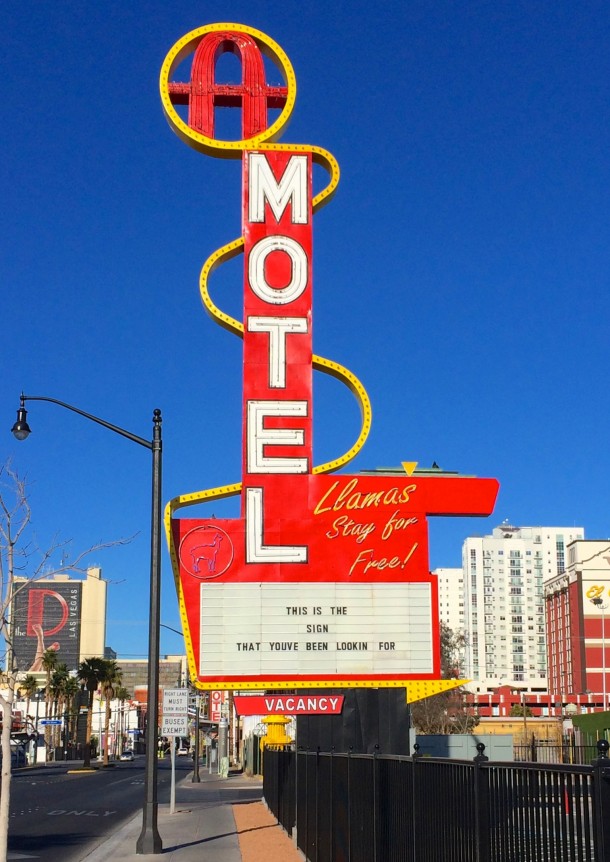 Ambassador Motel sign