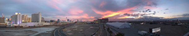 Las Vegas Downtown Sunset Jan 15, 2014