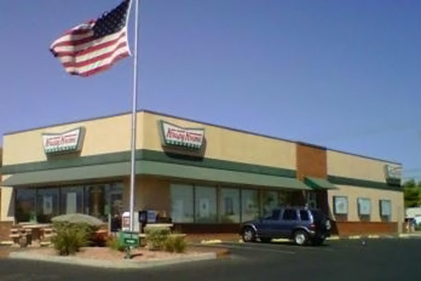 Krispy Kreme's first store to open on the west coast.