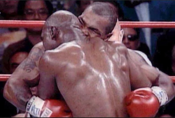 Boxer Mike Tyson and Evander Holyfield Boxing