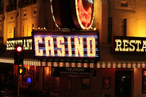 Casino neon sign