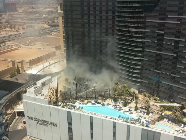 Cosmopolitan Las Vegas Fire July 25, 2015