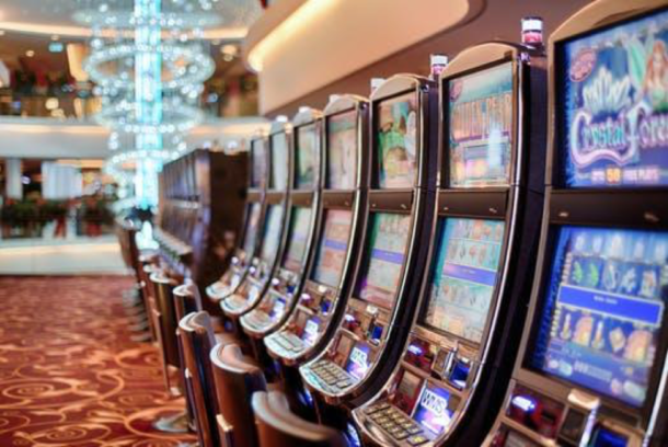 Slot machines row