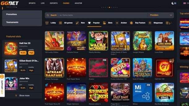 GGbet Casino Review - findfreebet.com