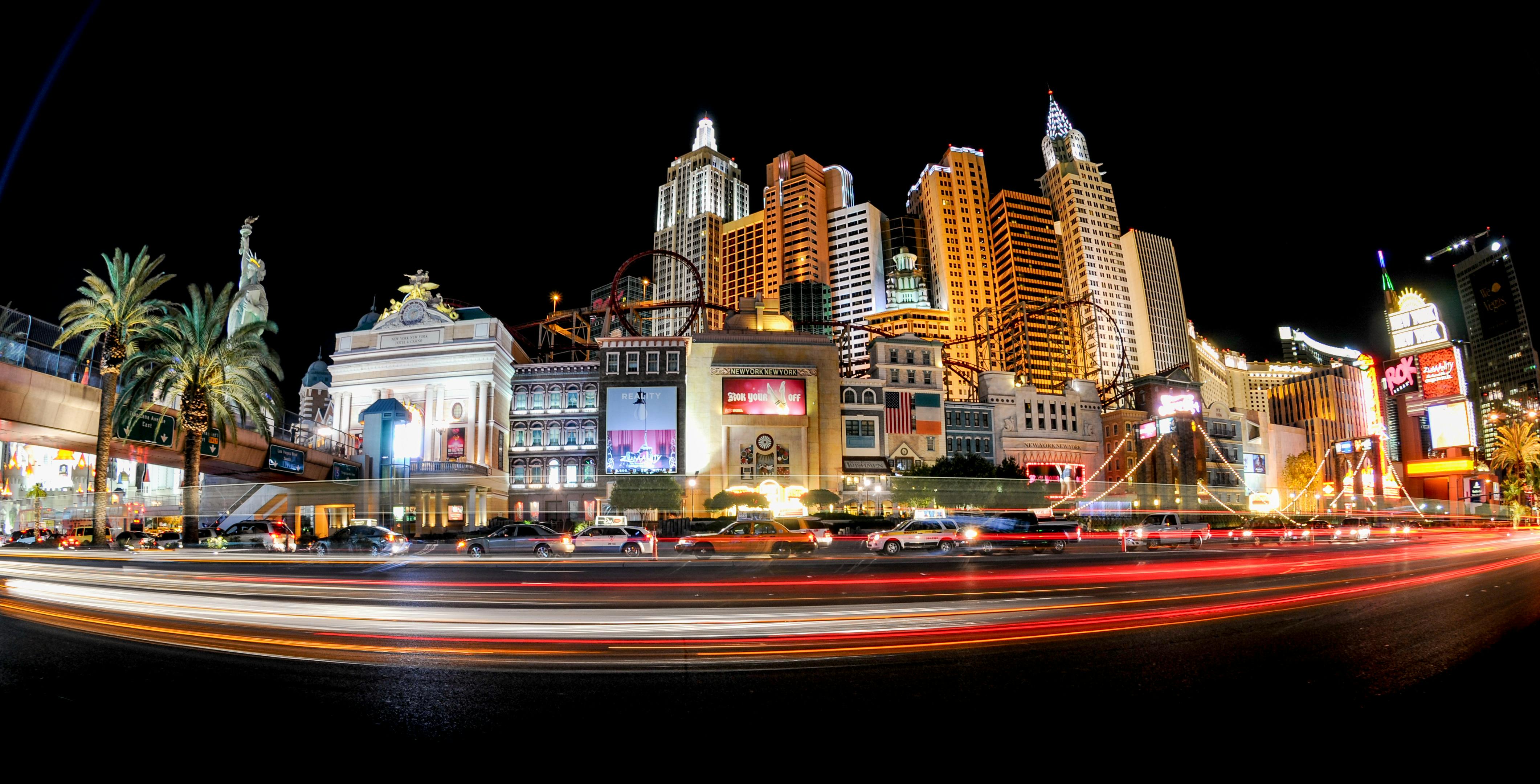 Las Vegas strip at night